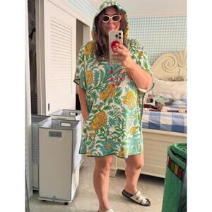 KATIENYC Tuckernuck Beach Lagoon Wildflower Cabana Terrycloth Cover-Up XL/XXL